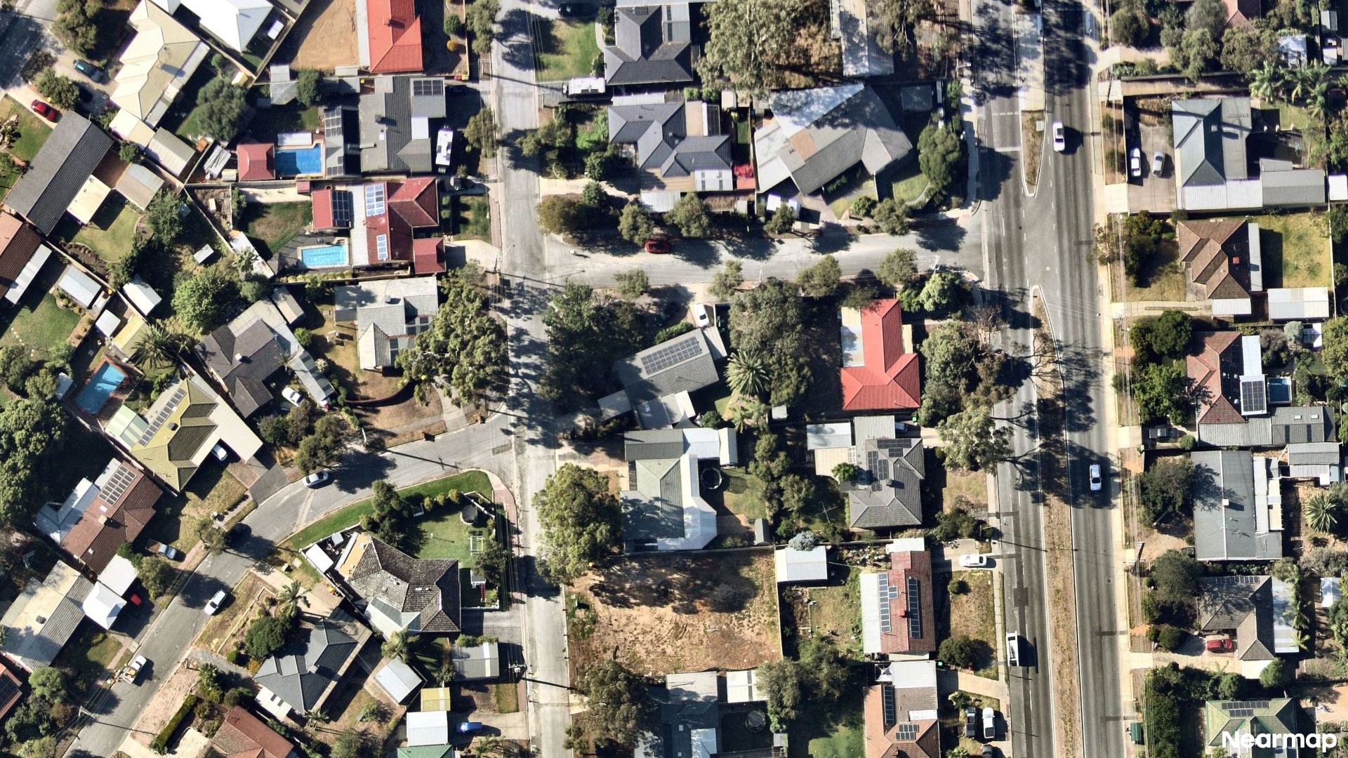 Vertical aerial view