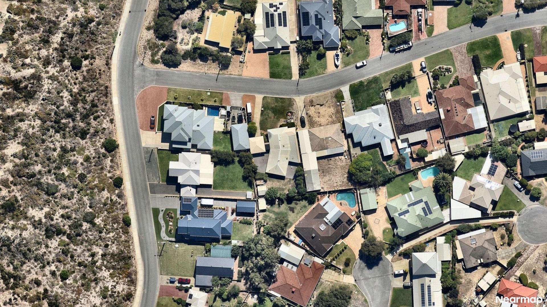 Vertical aerial view
