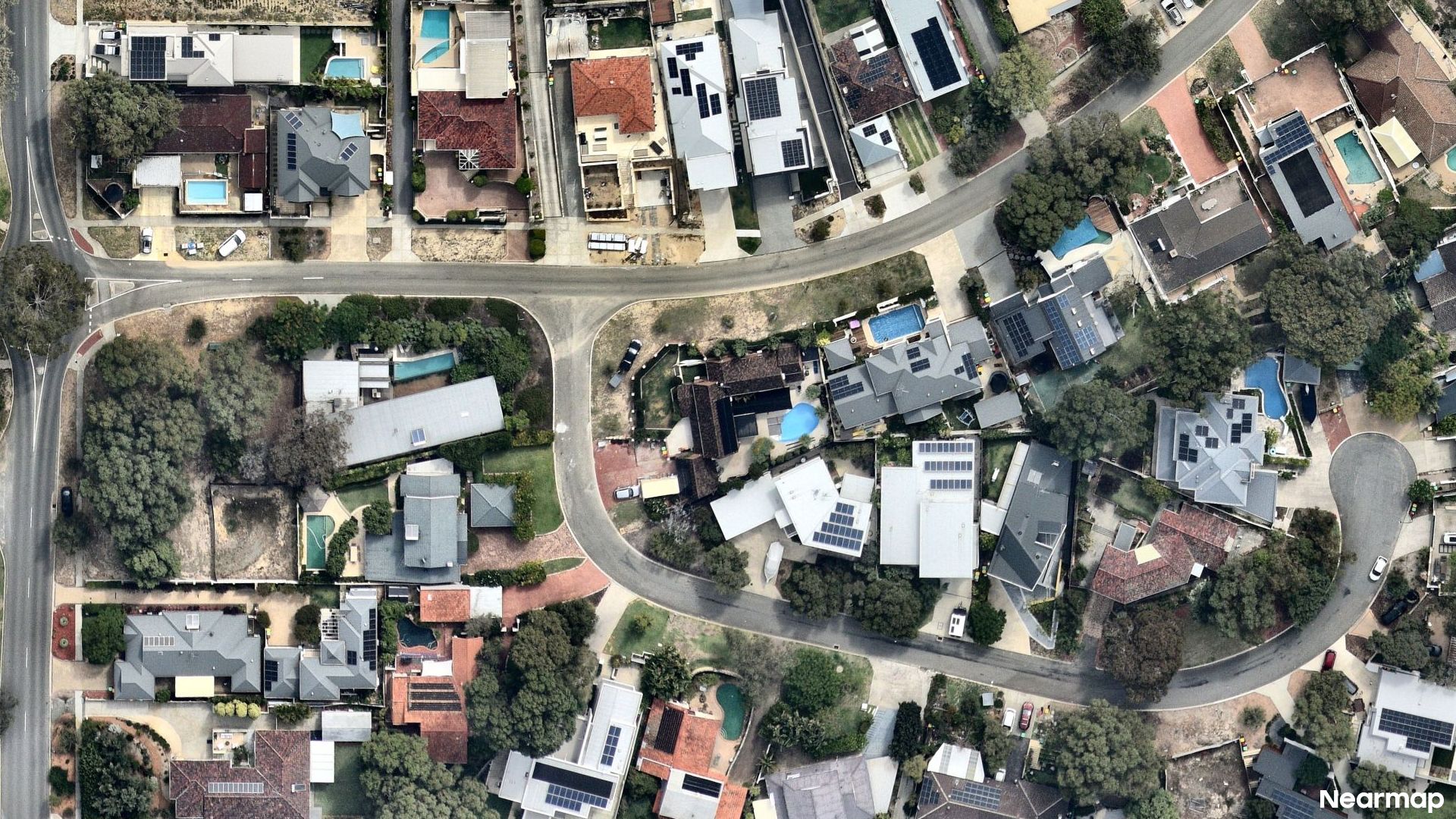 Vertical aerial view