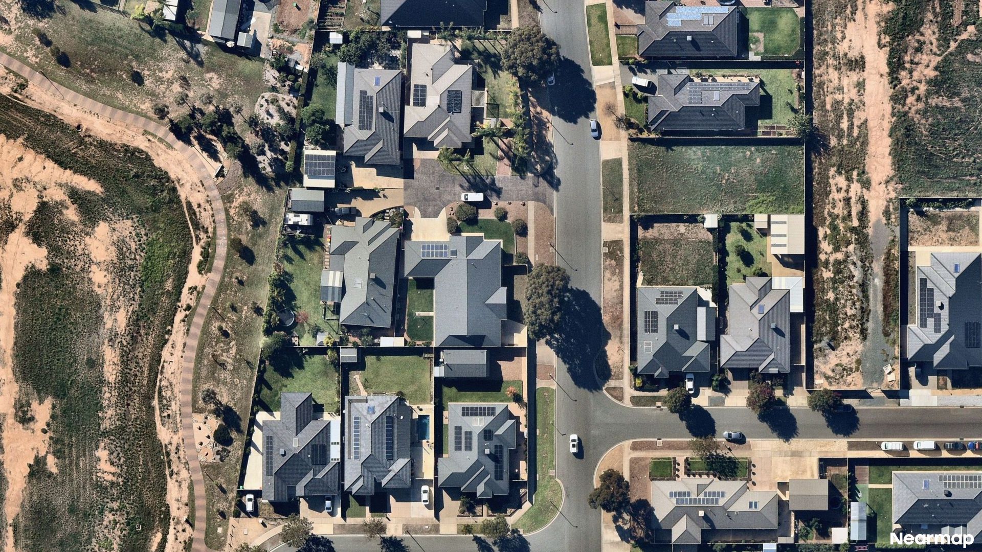 Vertical aerial view