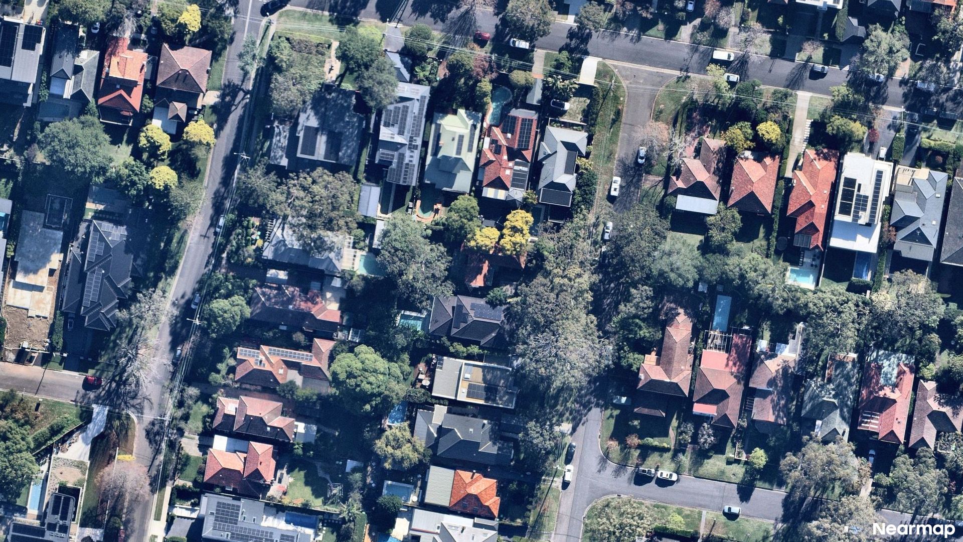 Vertical aerial view