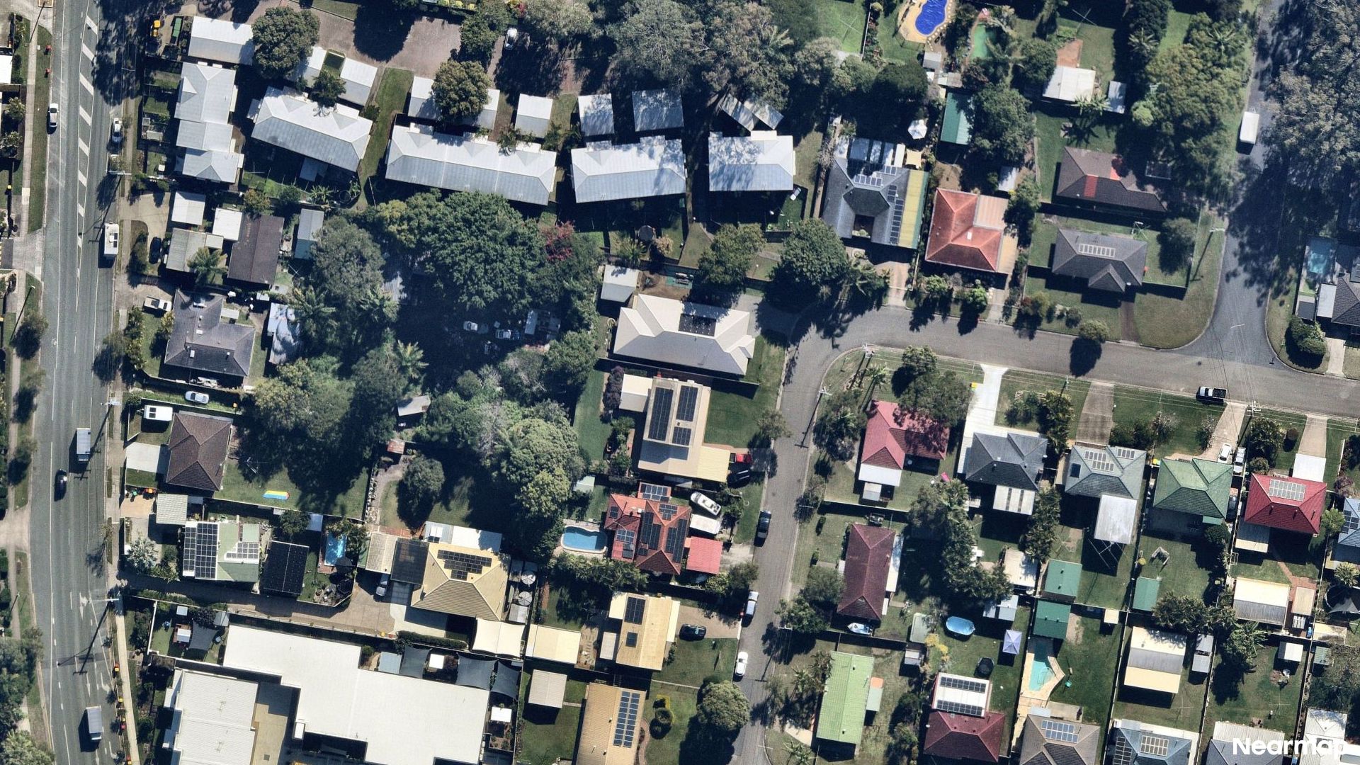Vertical aerial view