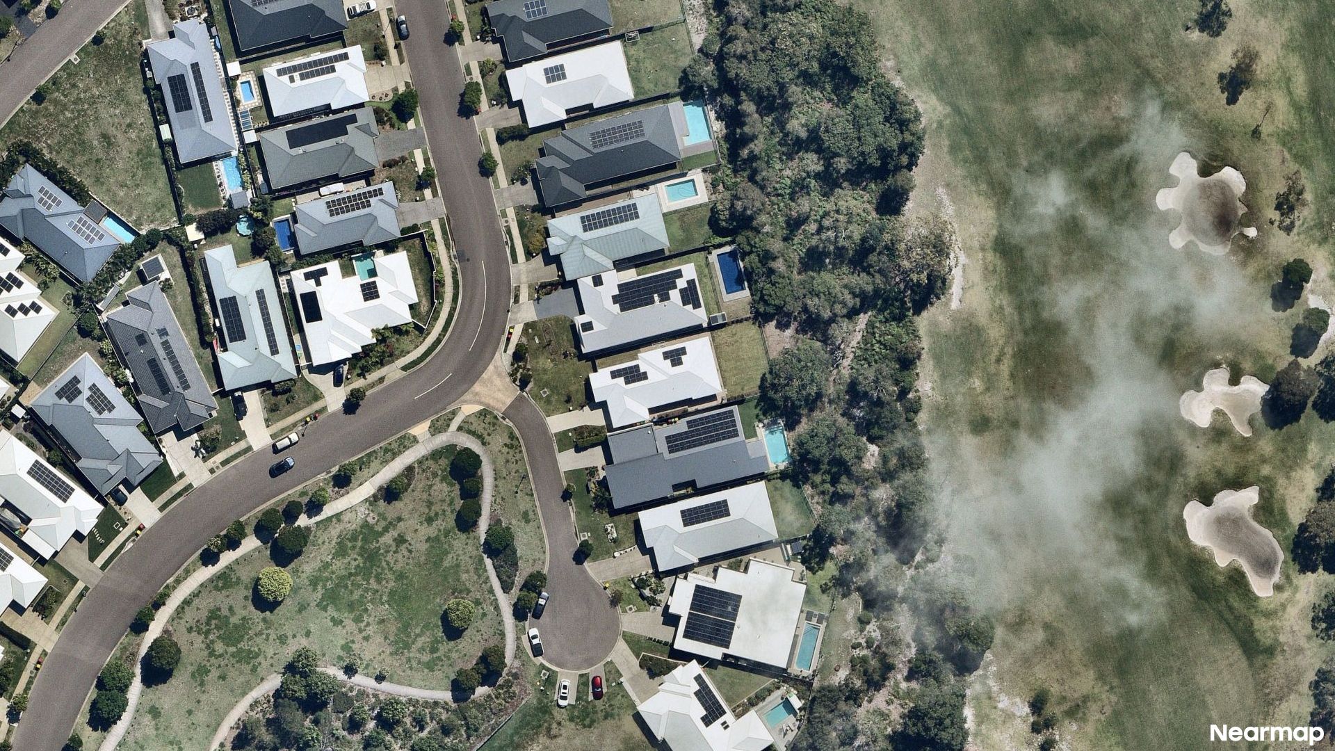 Vertical aerial view