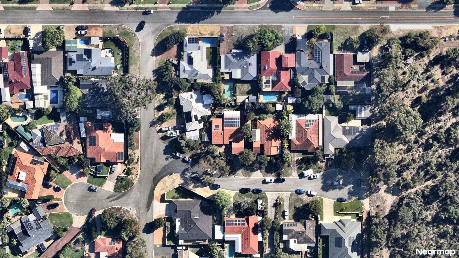 Vertical aerial view