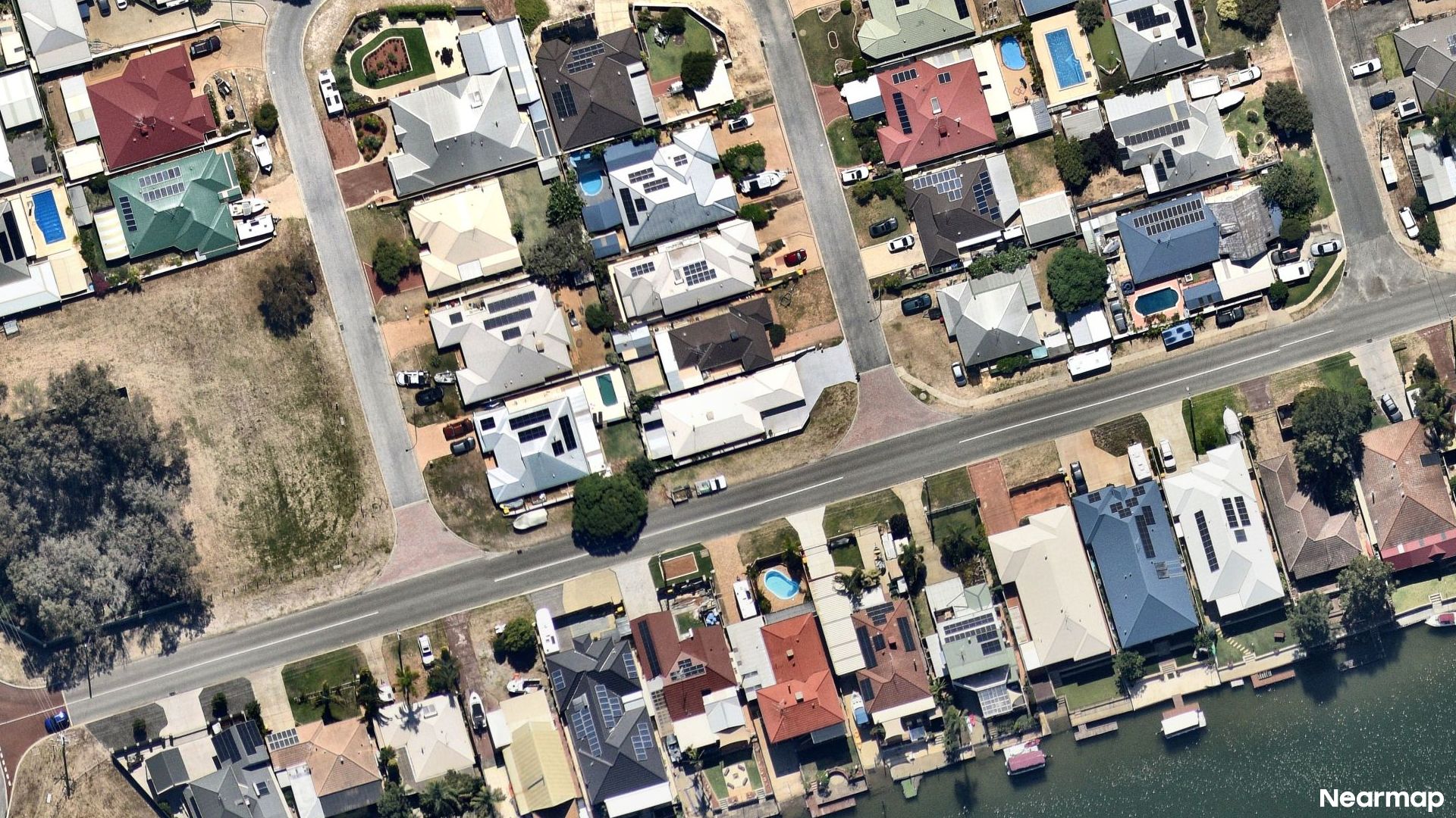 Vertical aerial view