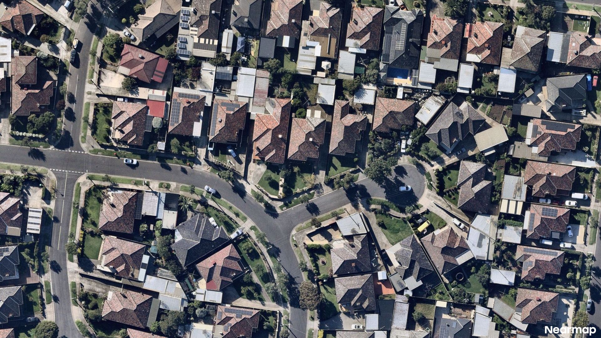 Vertical aerial view