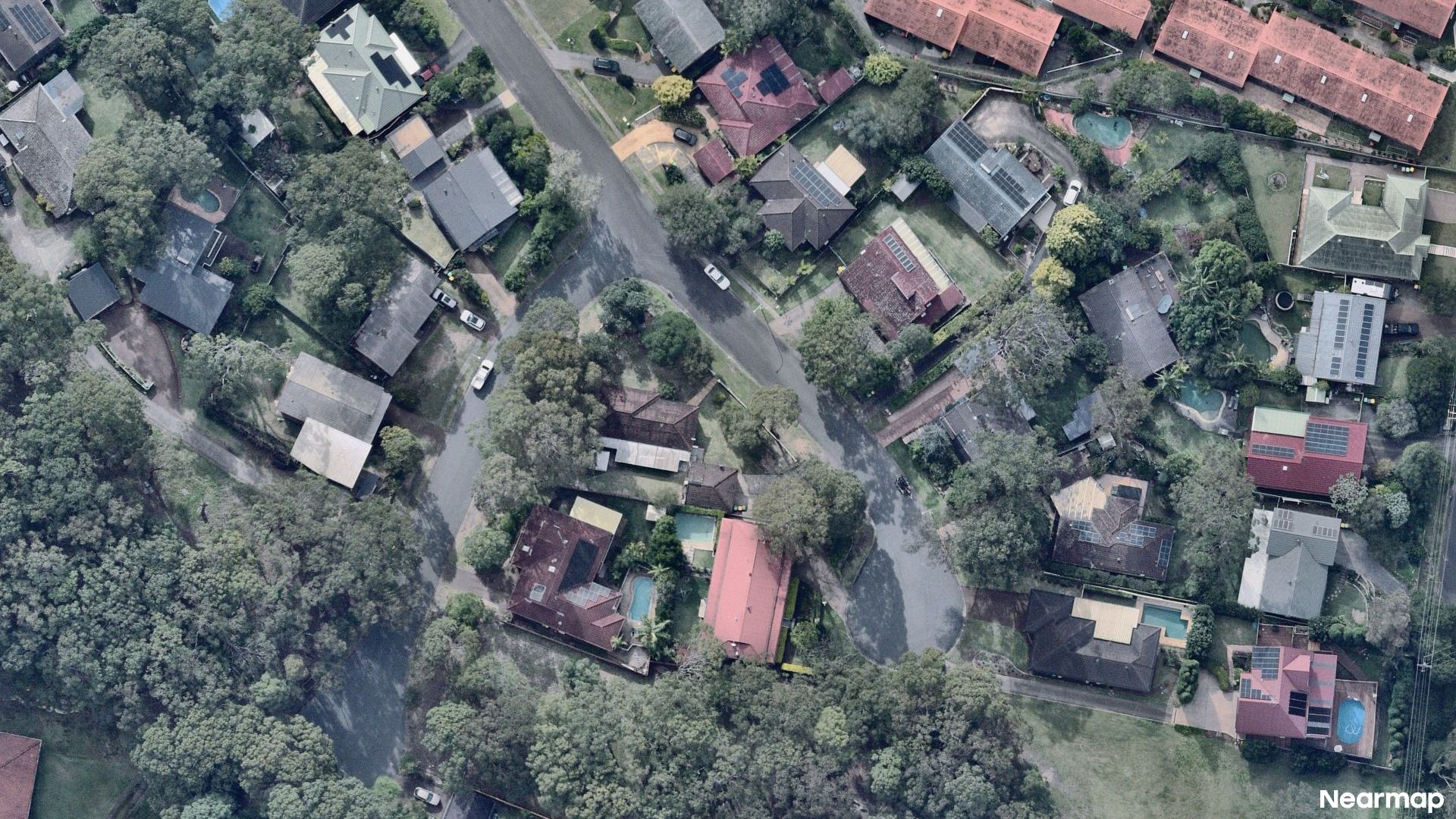 Vertical aerial view