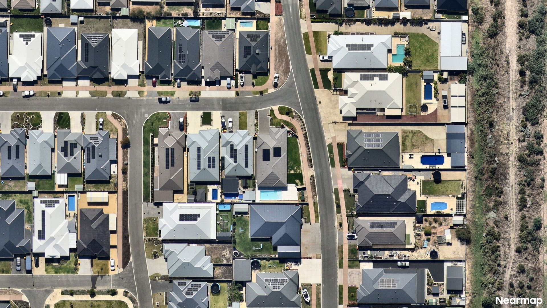 Vertical aerial view
