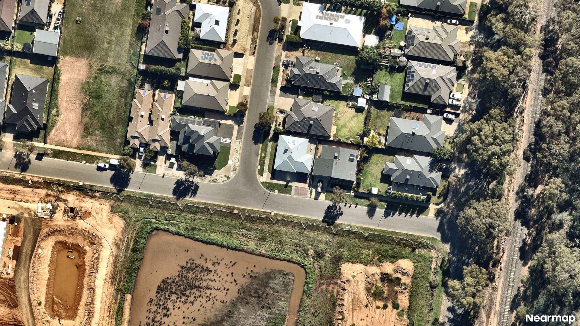 Vertical aerial view