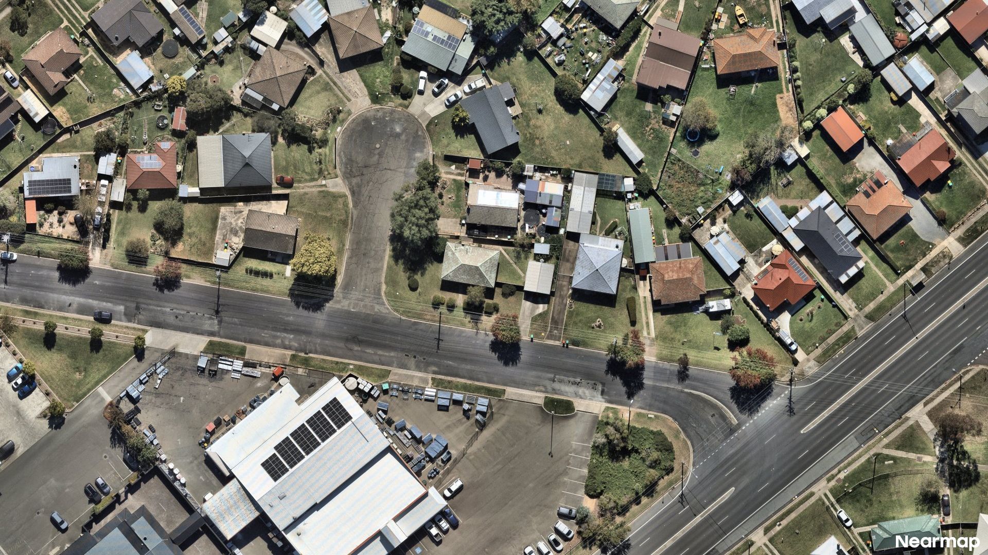 Vertical aerial view