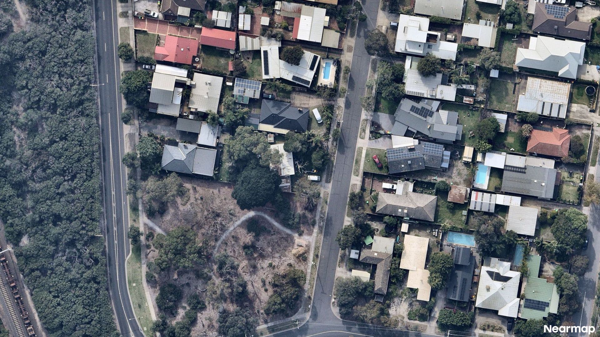 Vertical aerial view