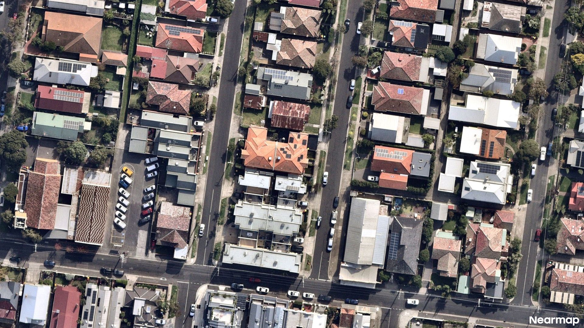 Vertical aerial view