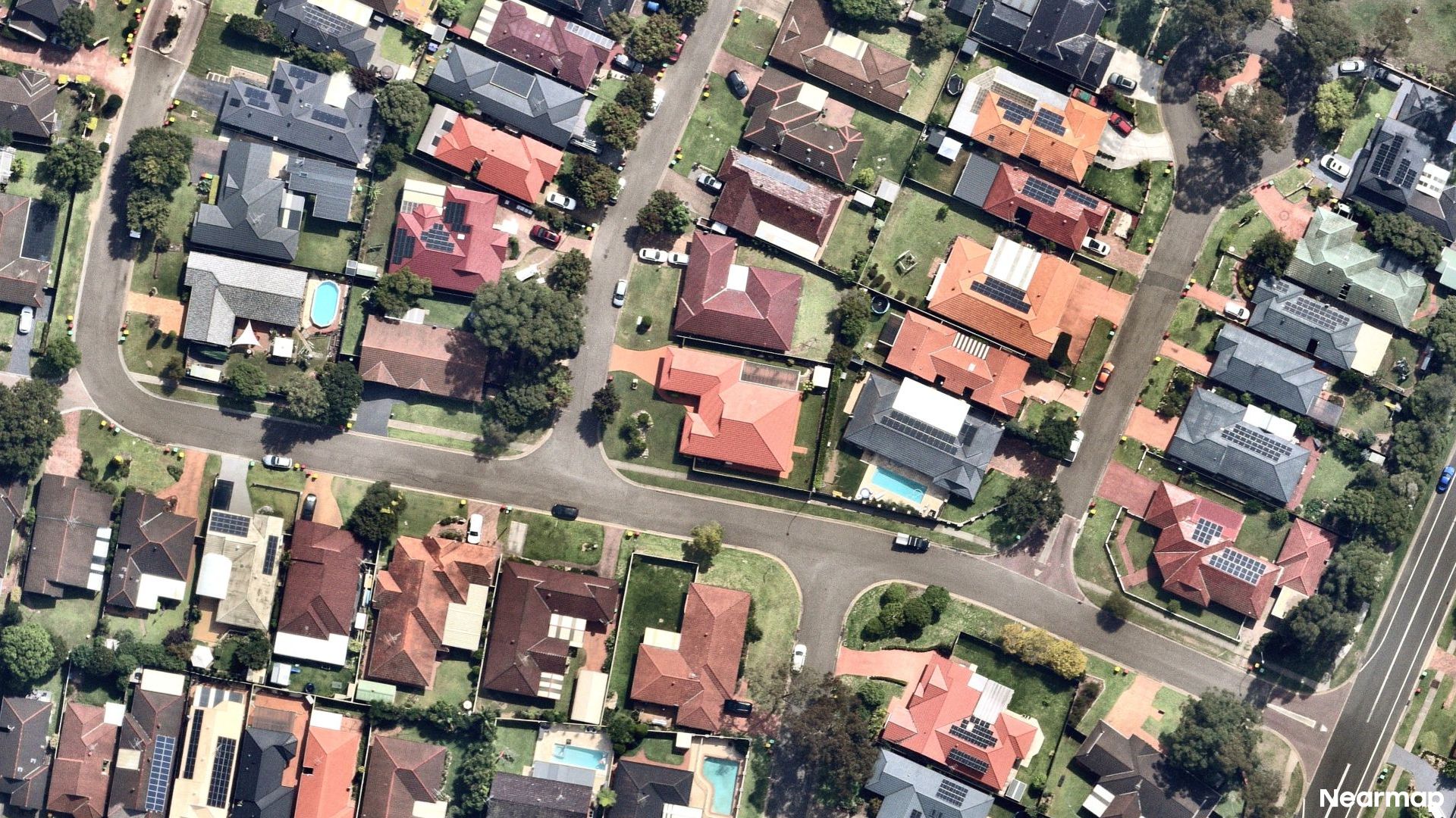 Vertical aerial view