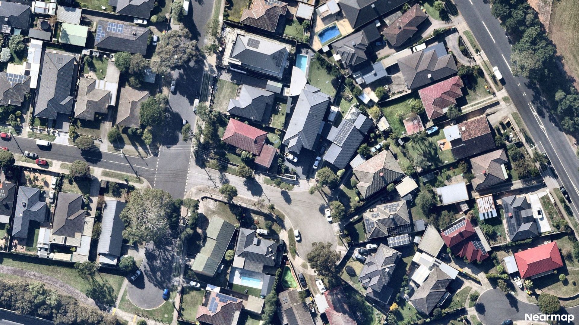 Vertical aerial view