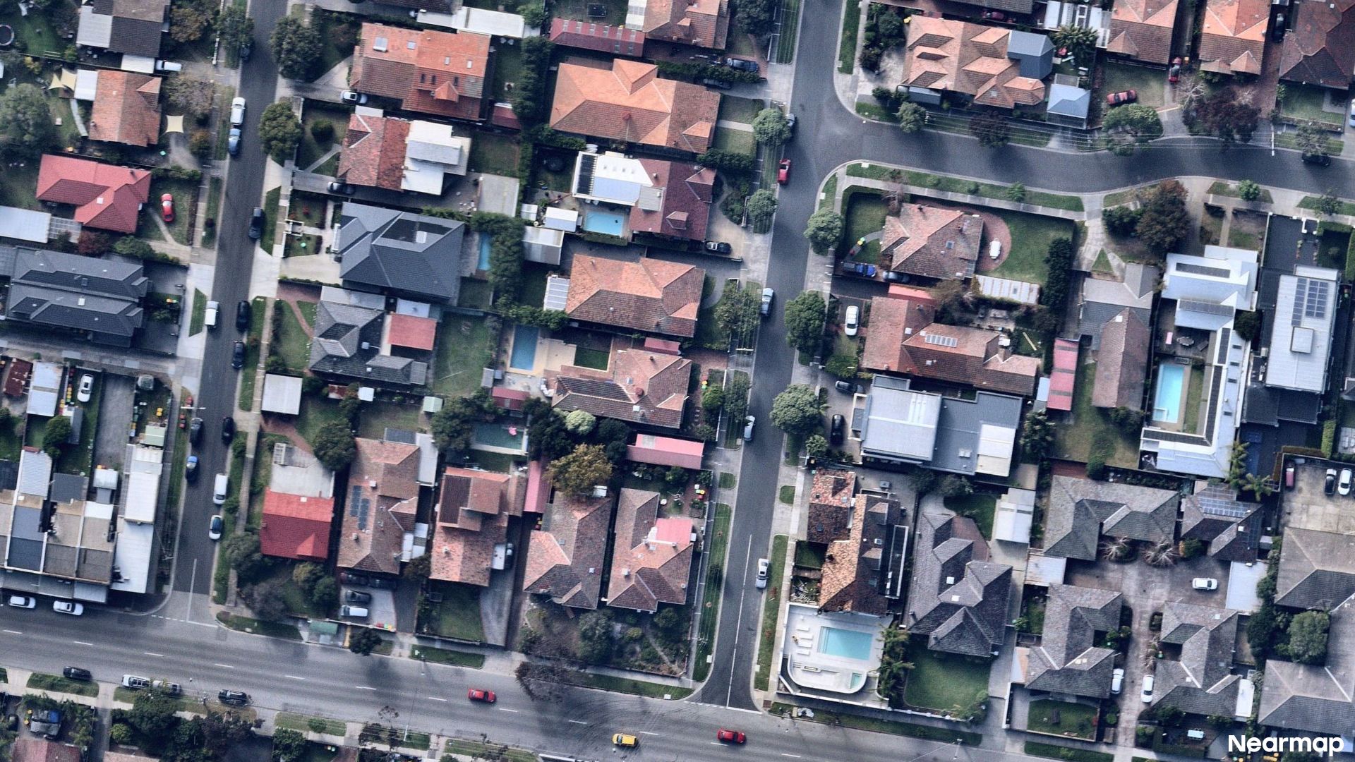 Vertical aerial view