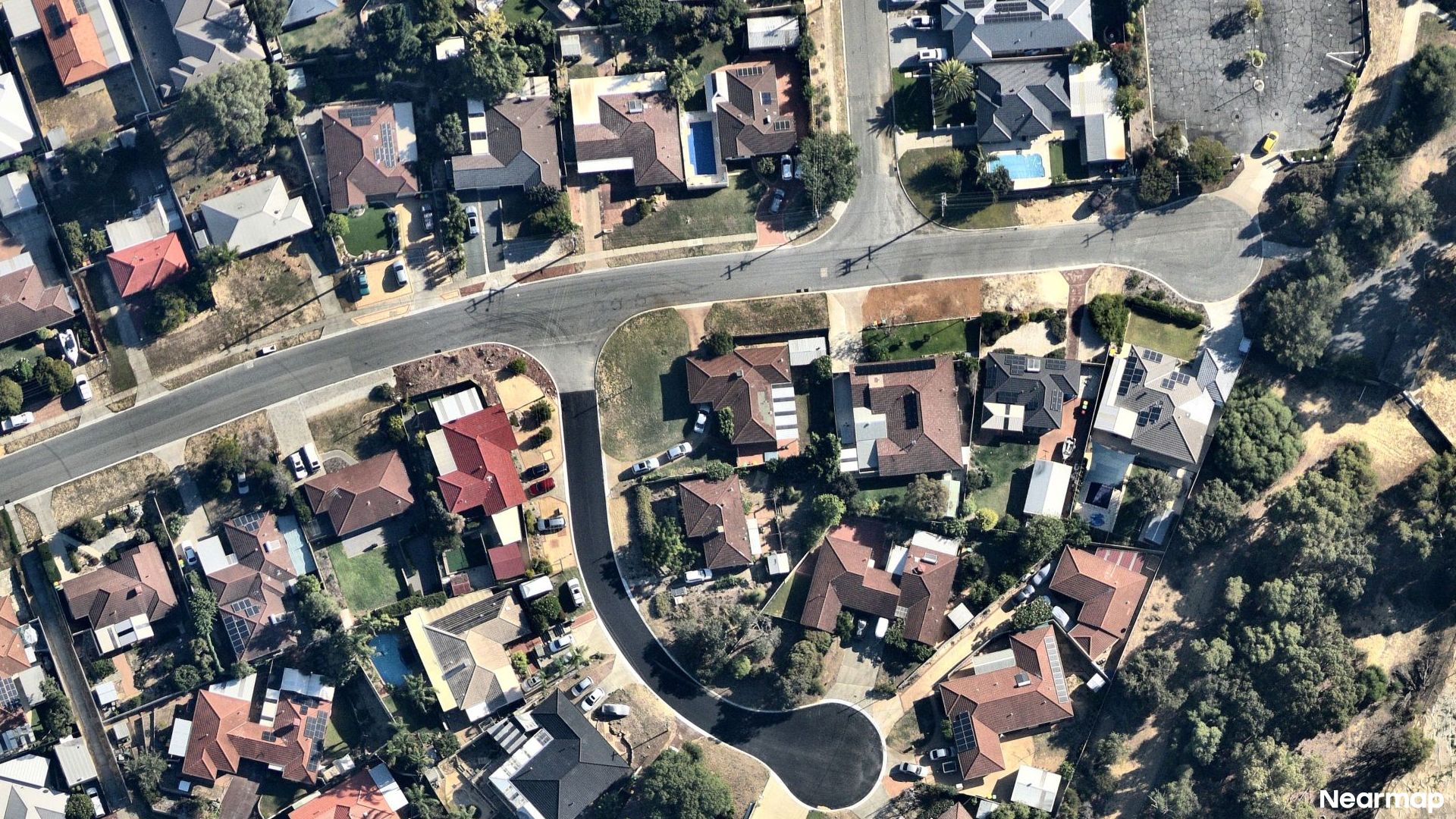 Vertical aerial view