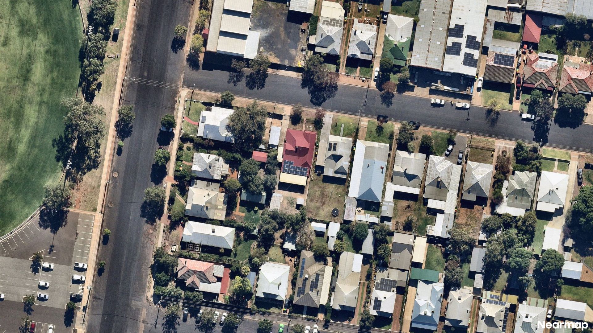 Vertical aerial view