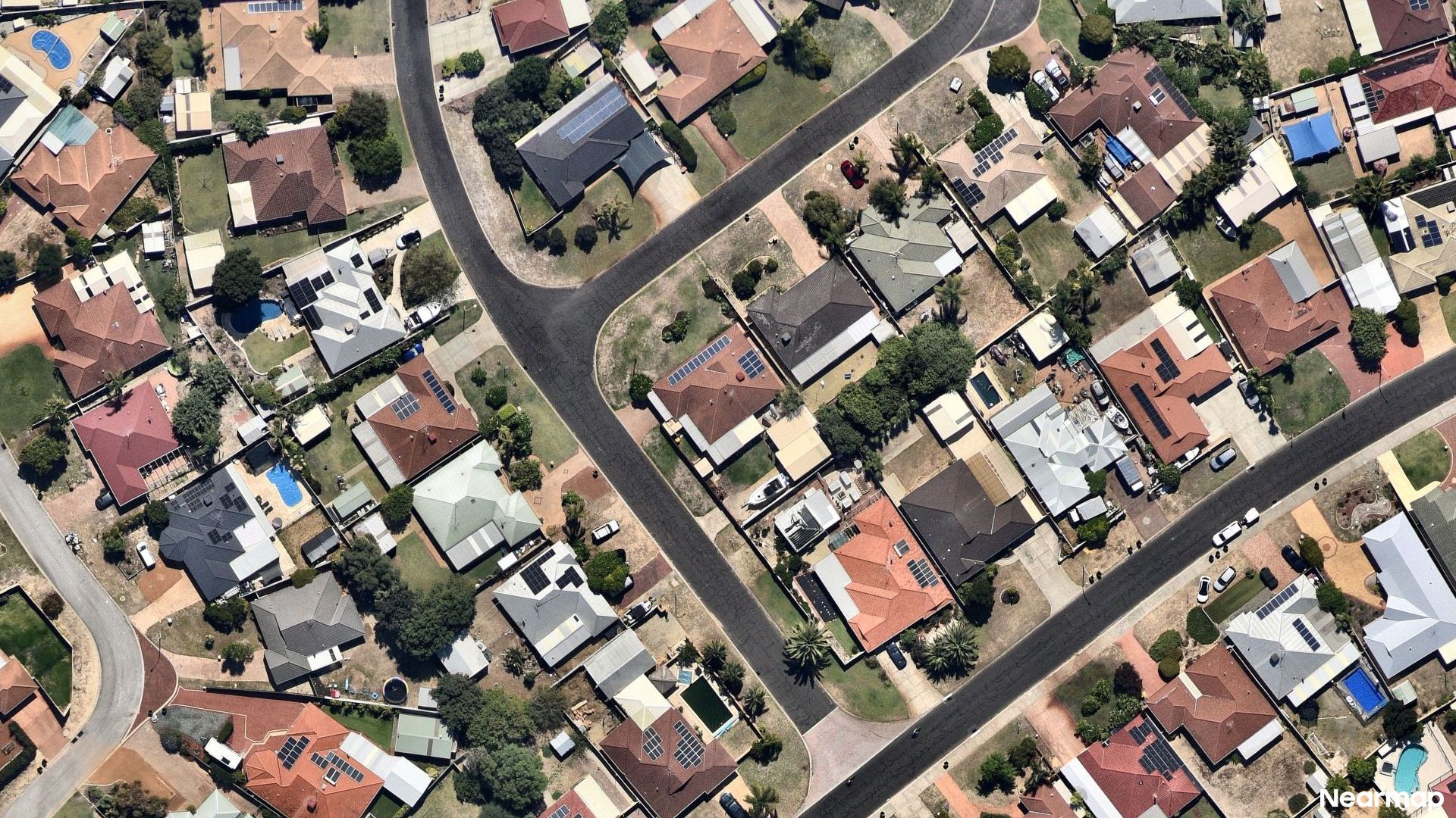 Vertical aerial view