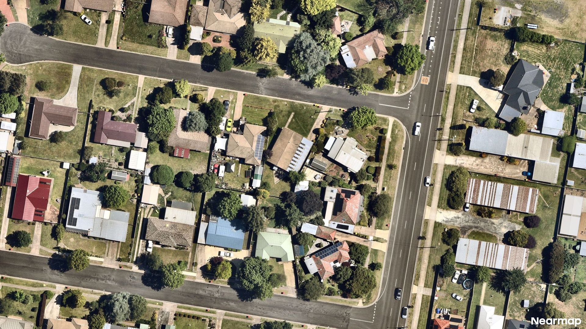 Vertical aerial view