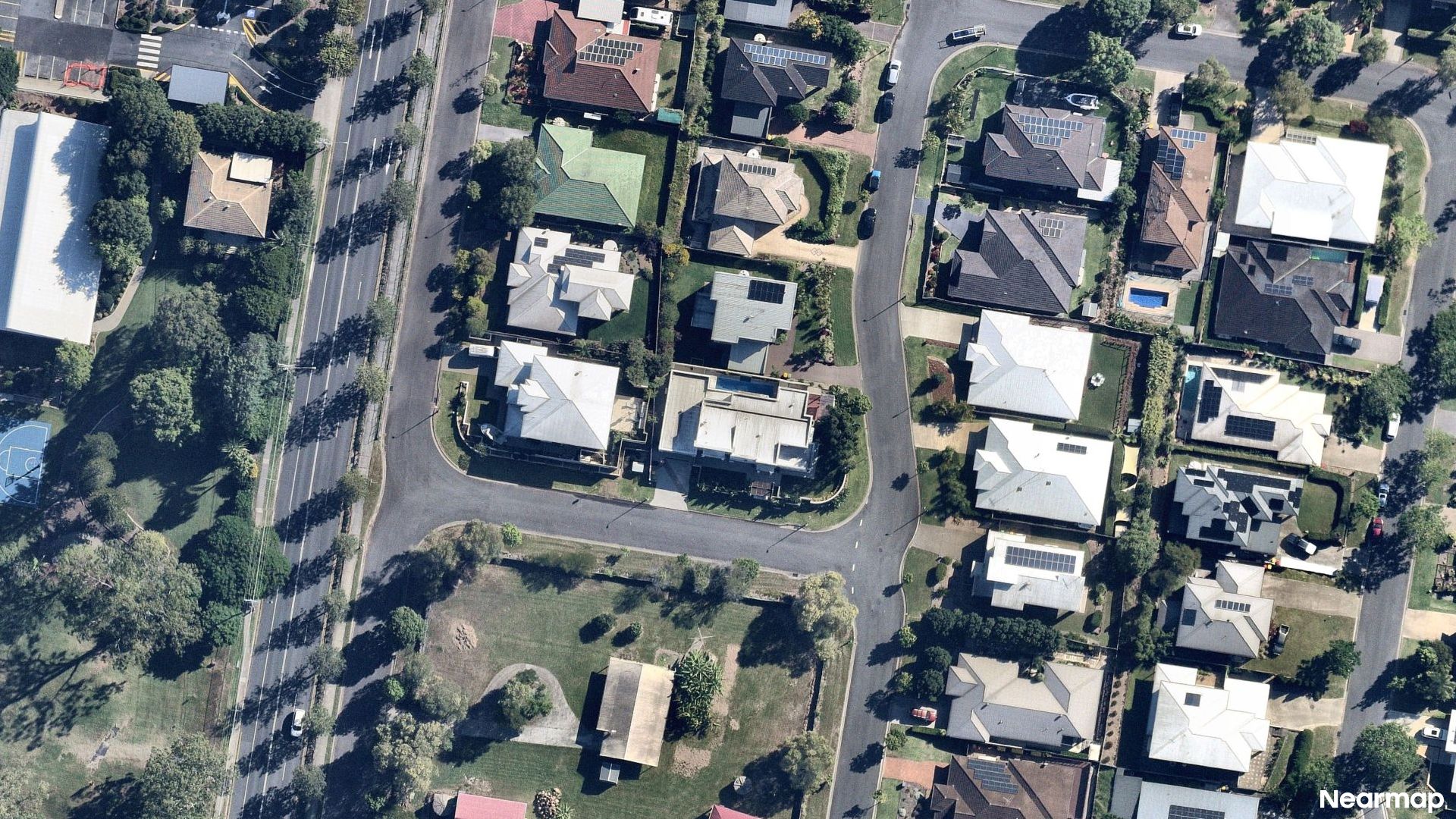 Vertical aerial view