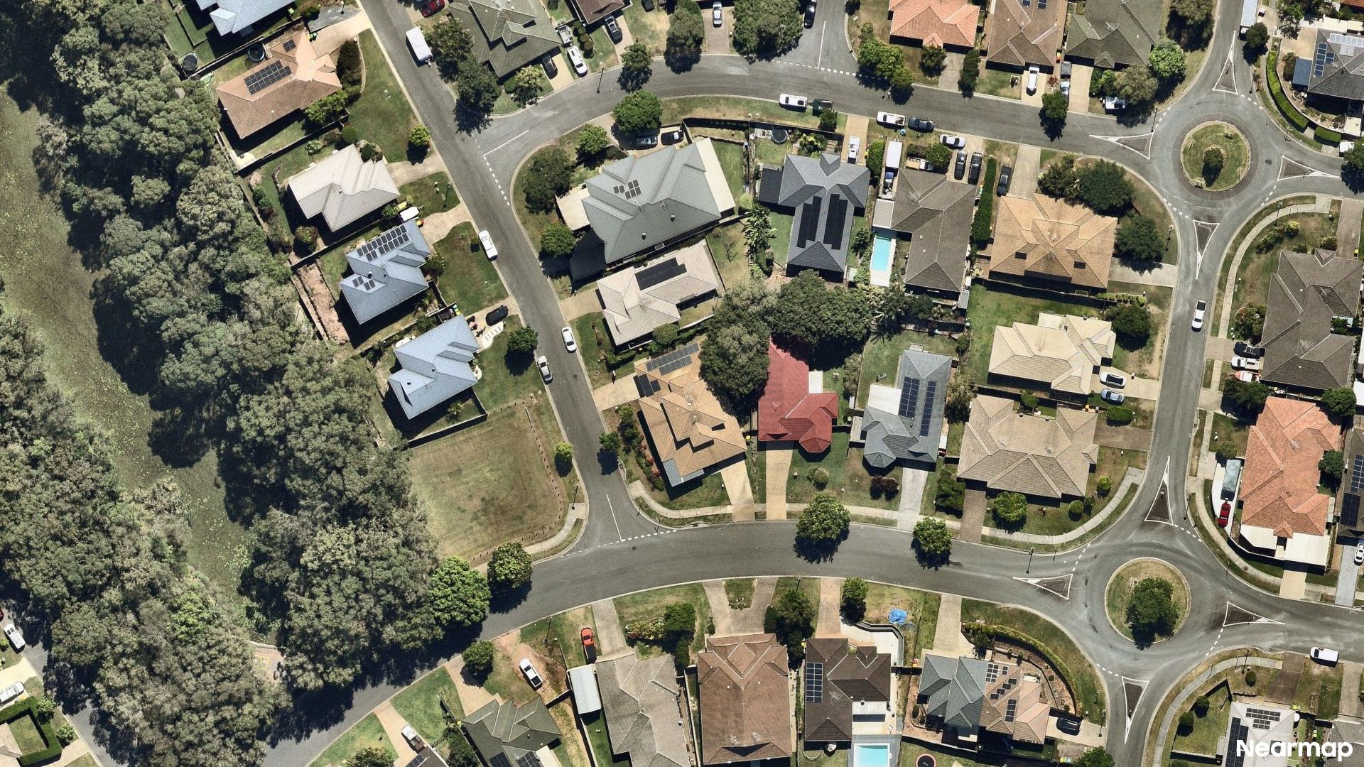Vertical aerial view