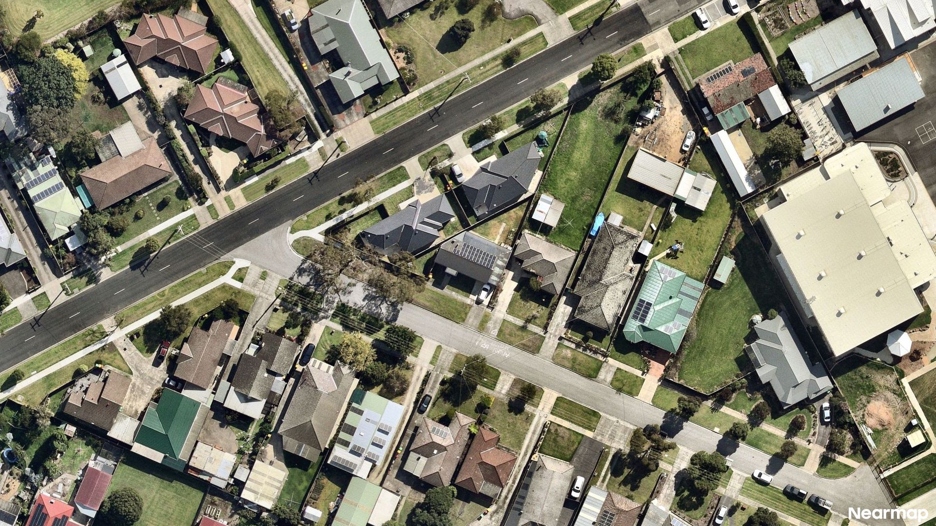 Vertical aerial view