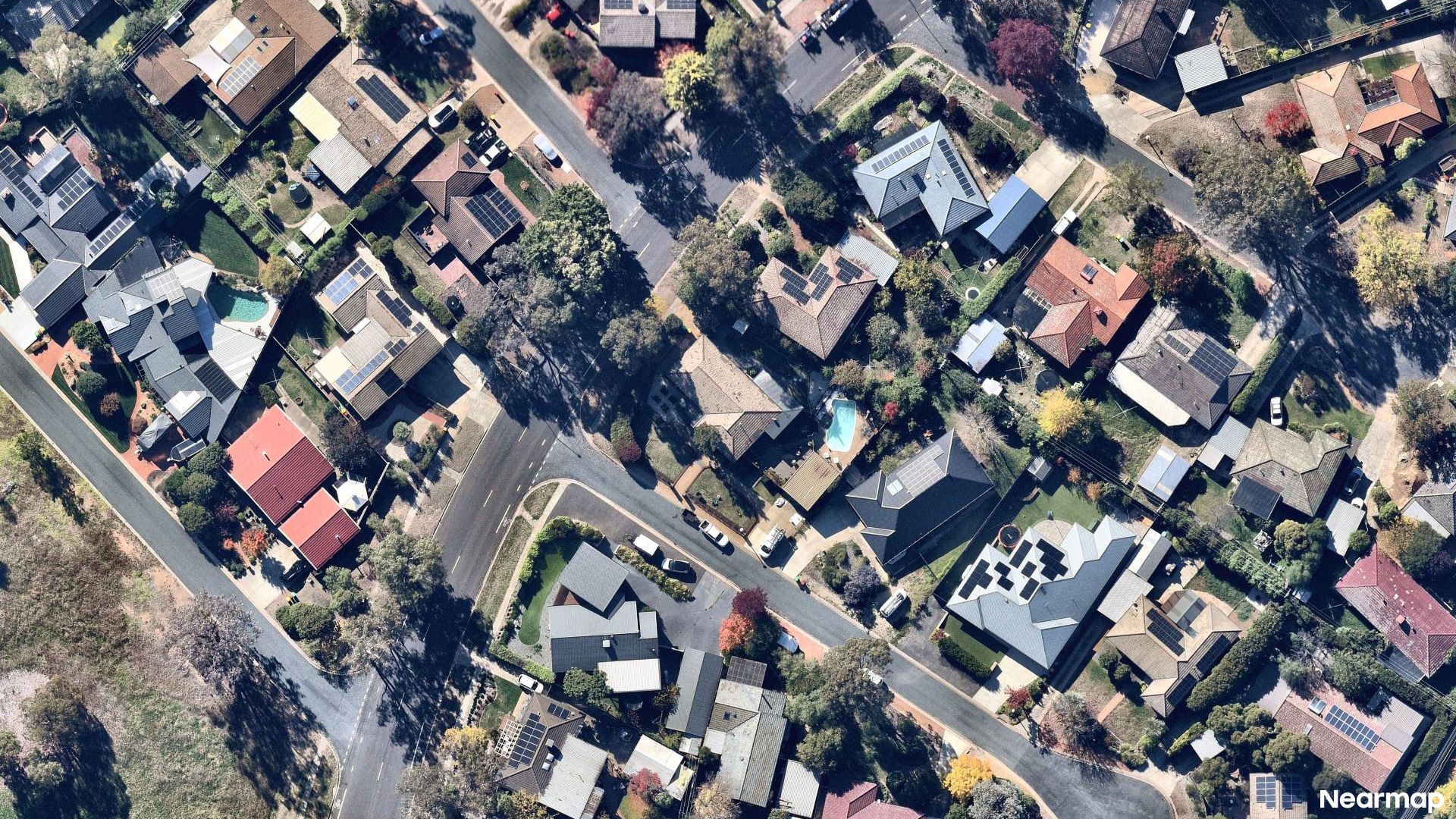 Vertical aerial view