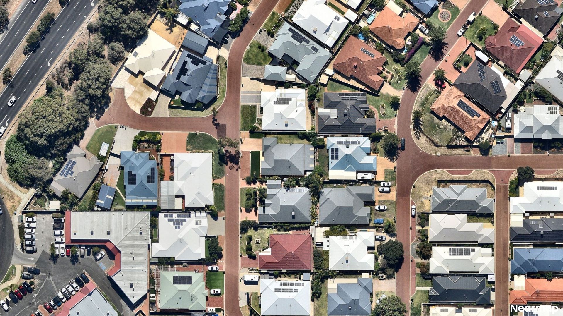 Vertical aerial view