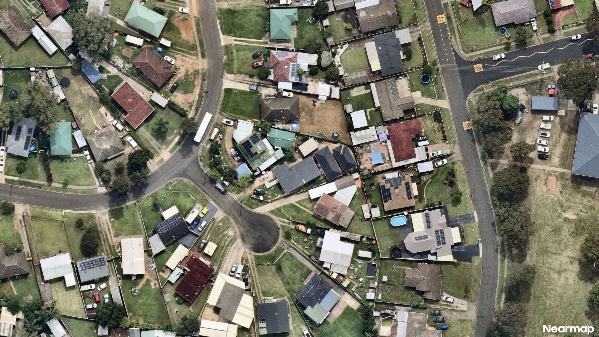 Vertical aerial view