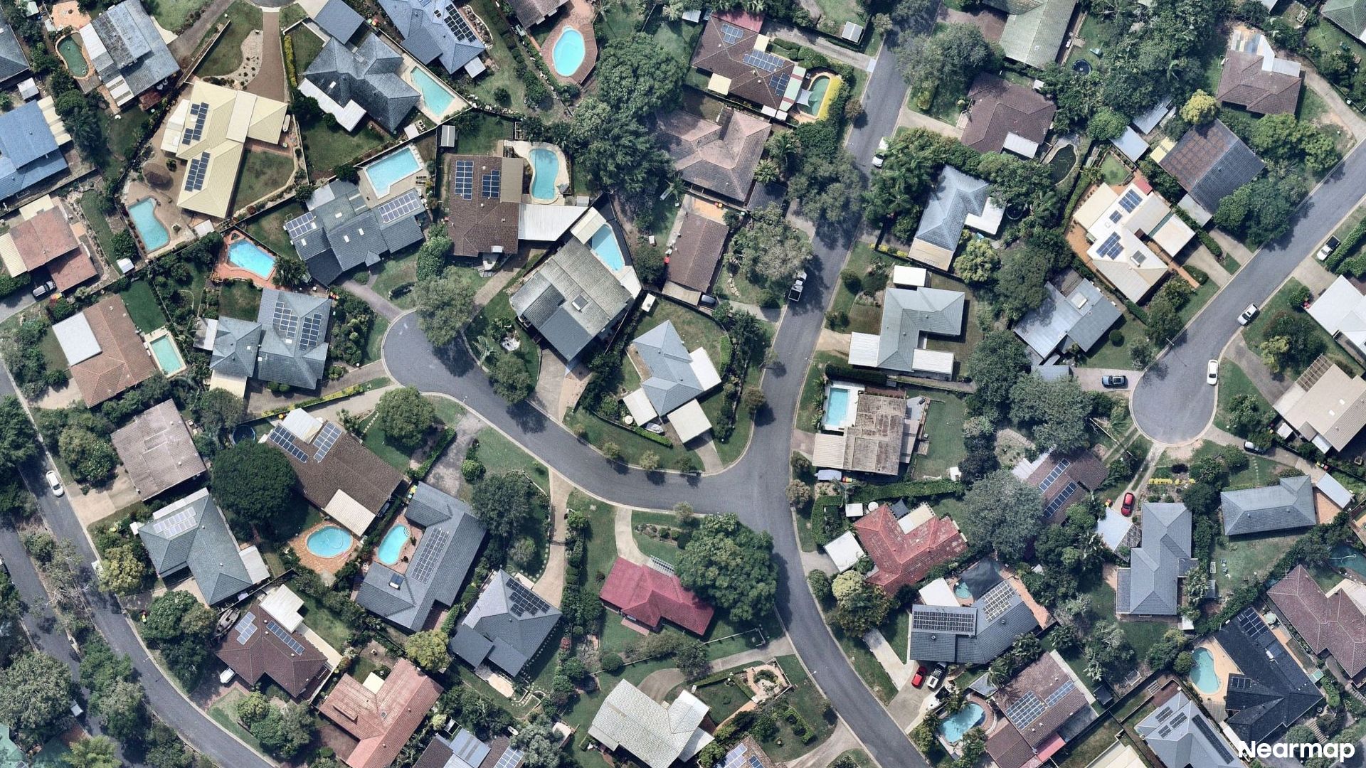 Vertical aerial view