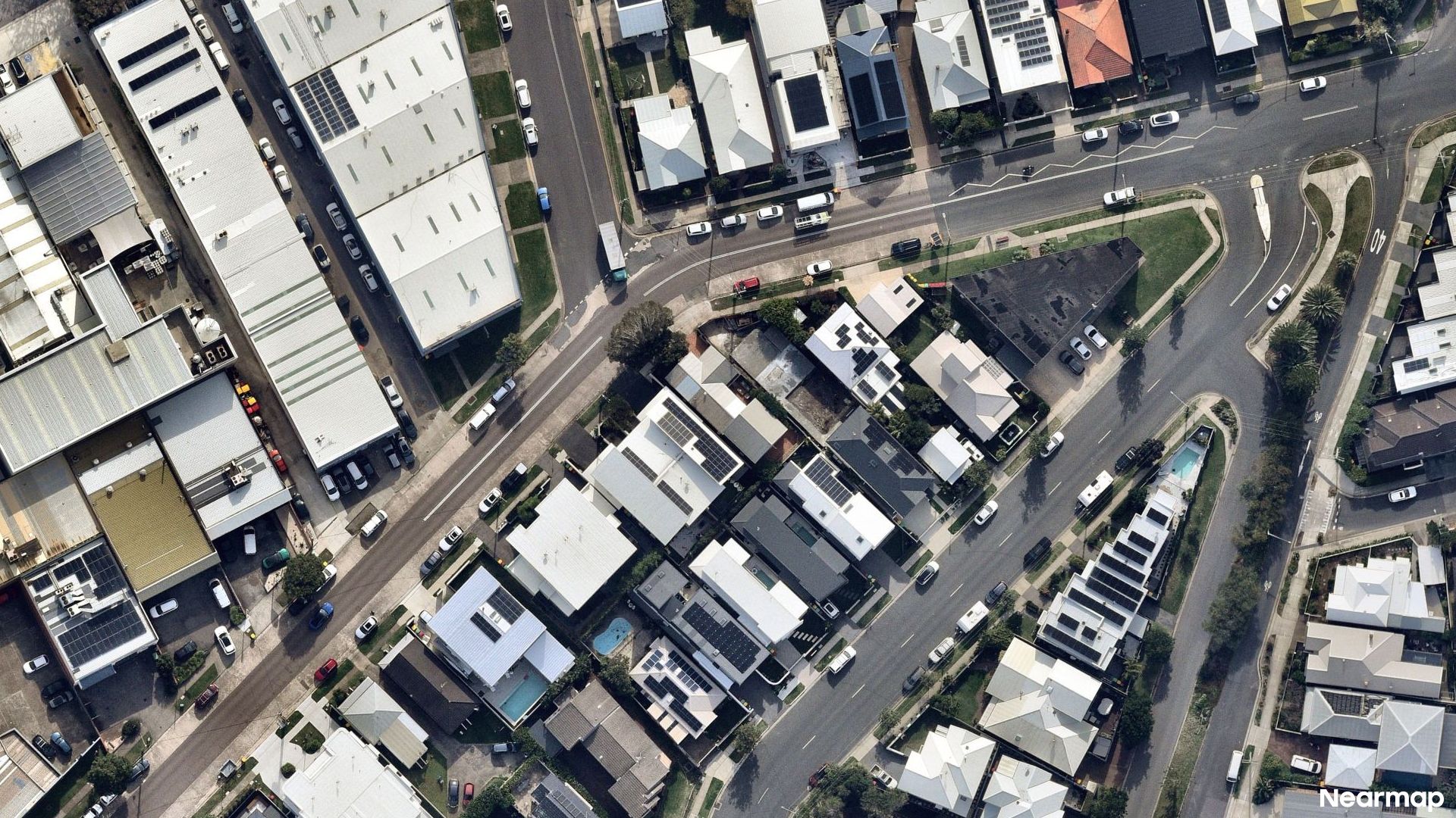 Vertical aerial view