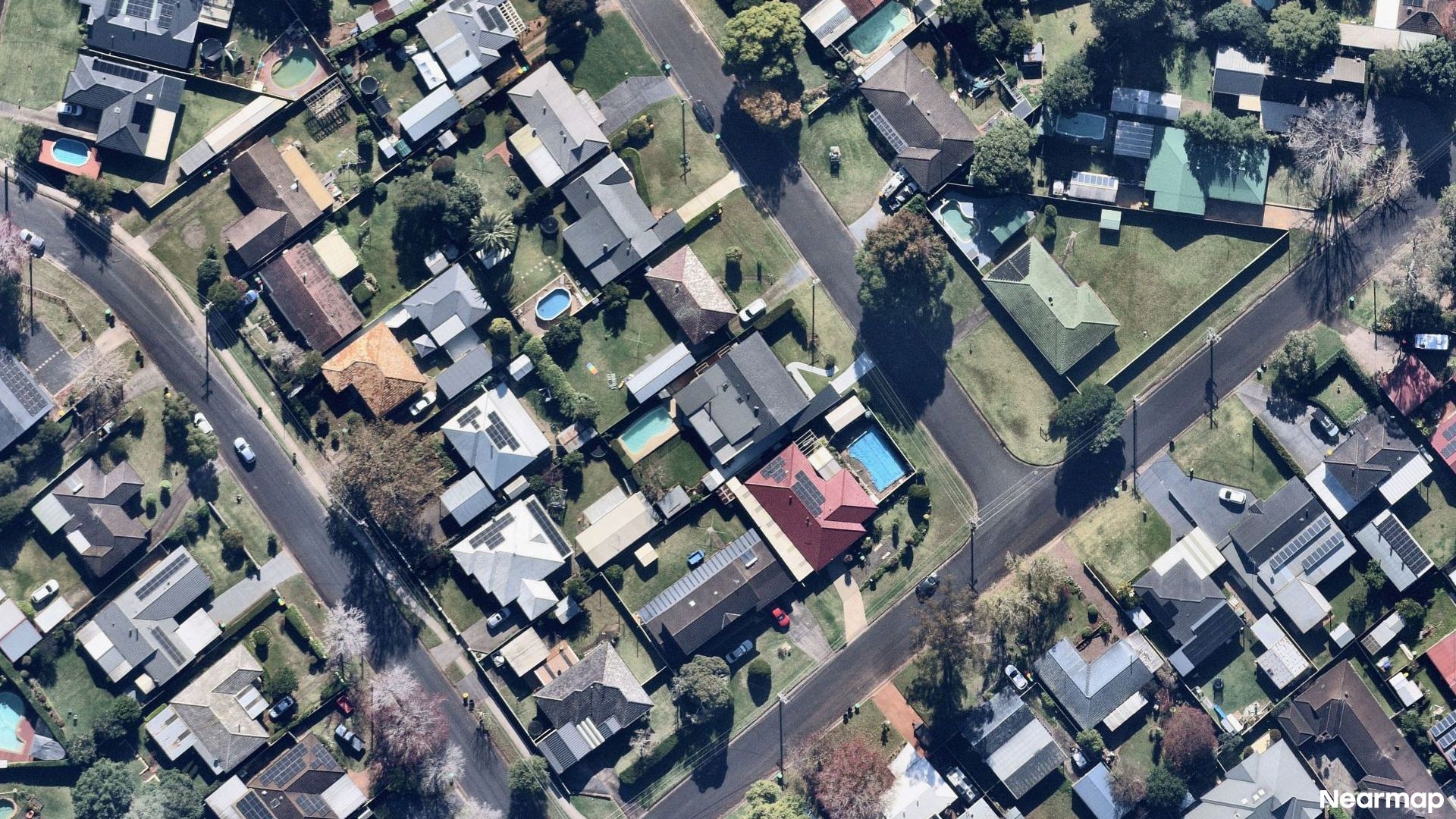 Vertical aerial view