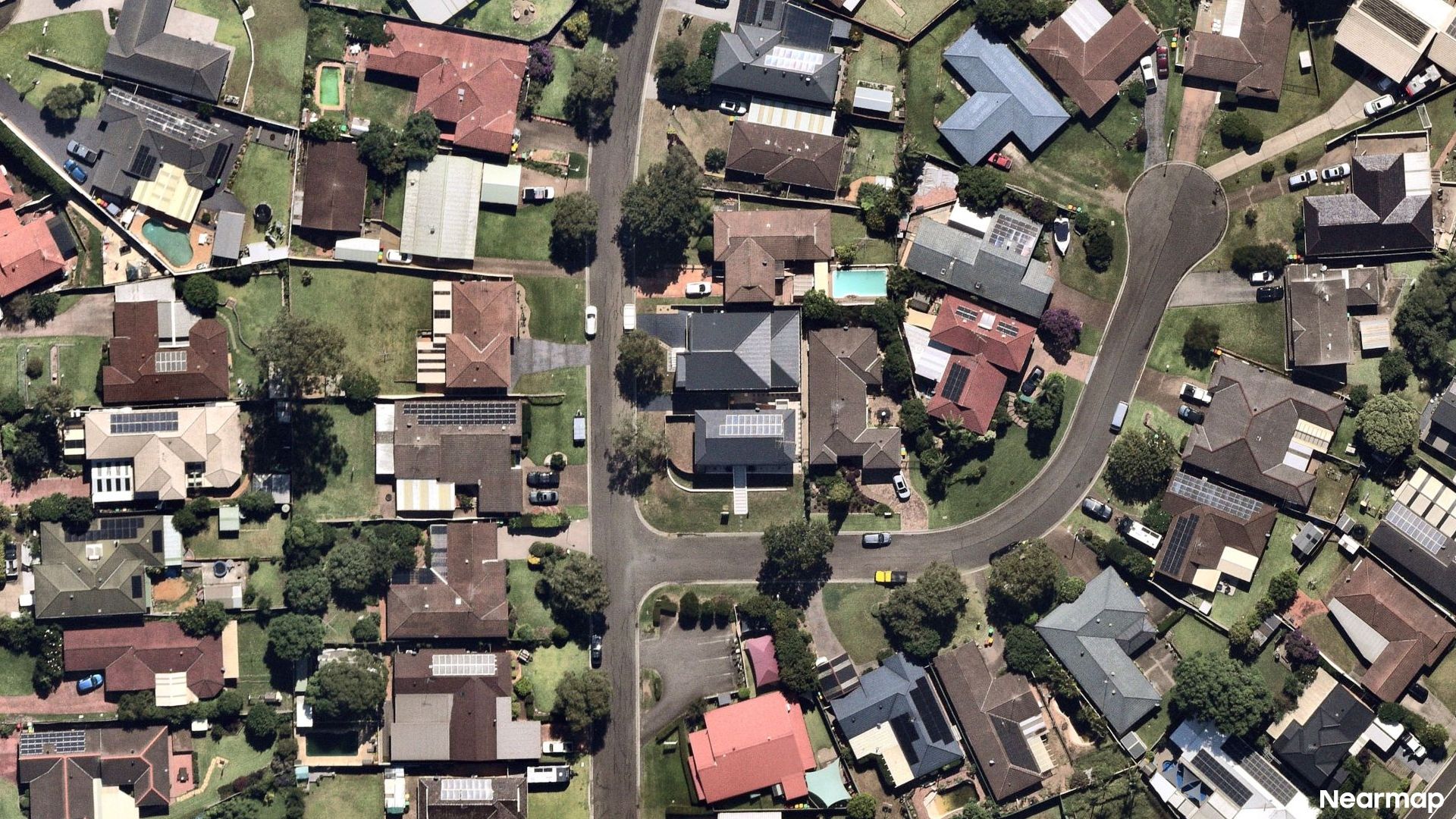 Vertical aerial view