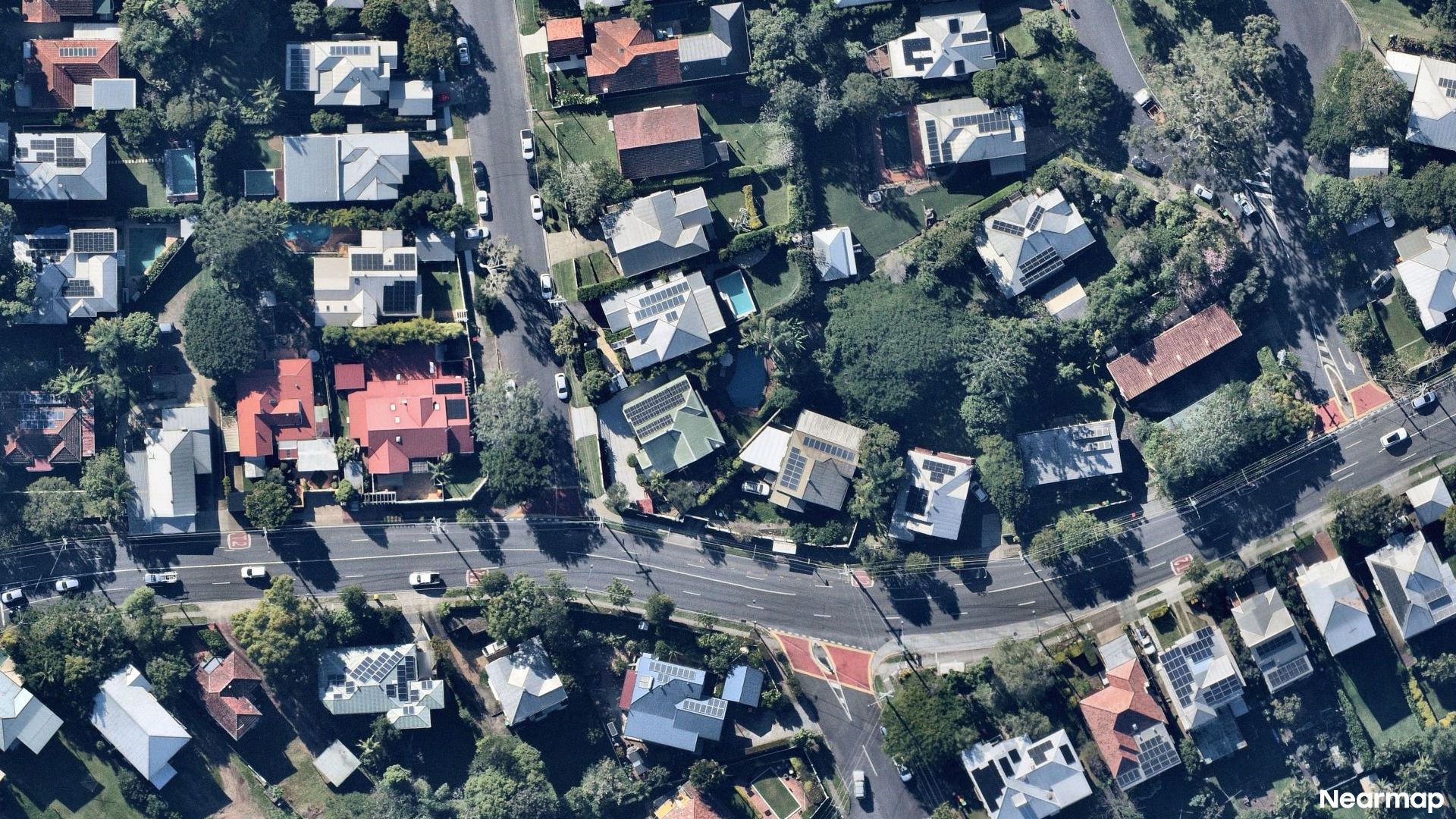Vertical aerial view