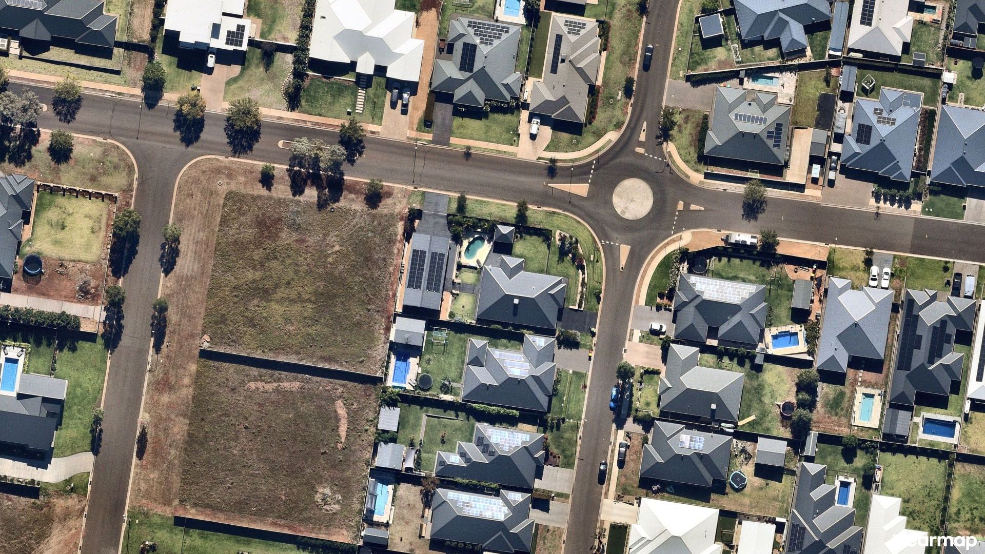 Vertical aerial view