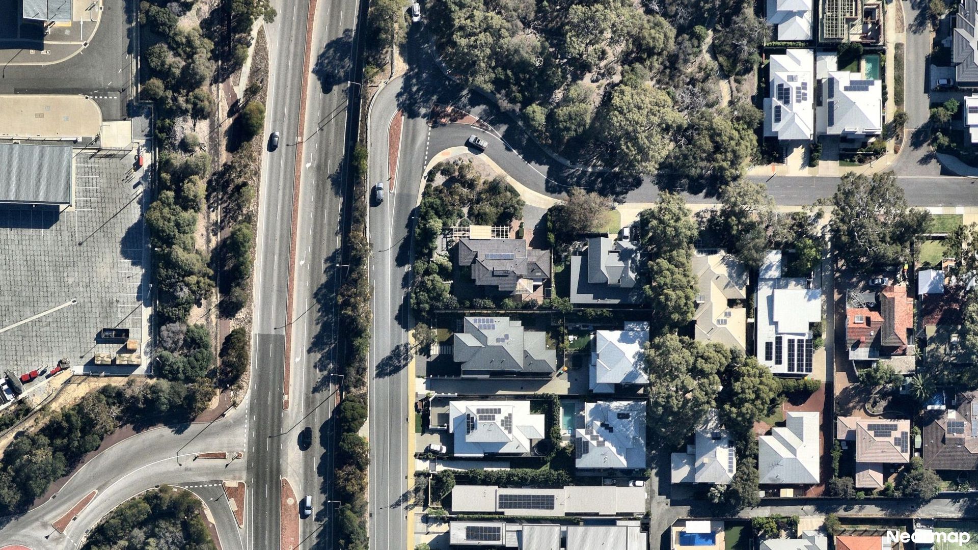 Vertical aerial view