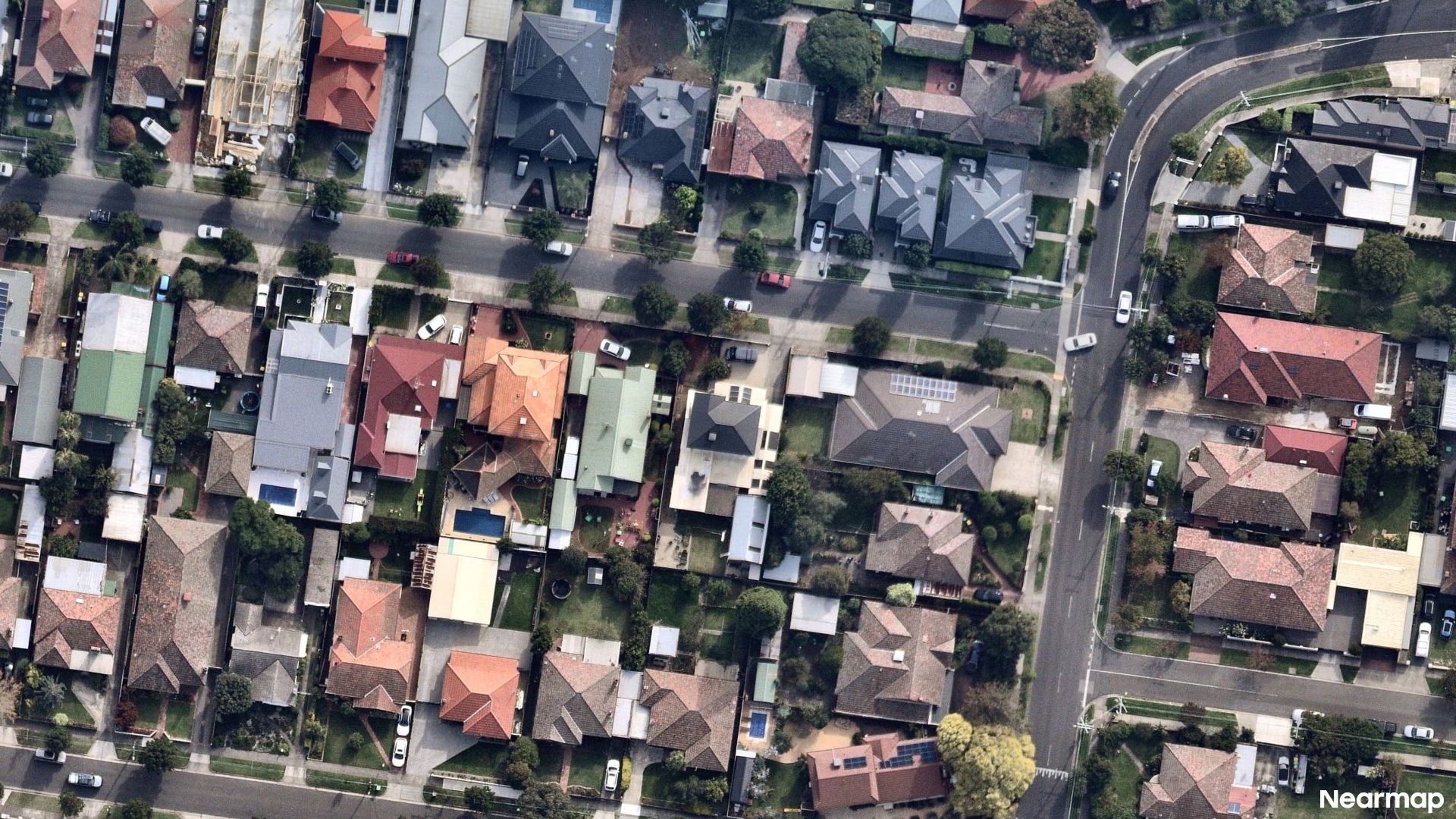Vertical aerial view