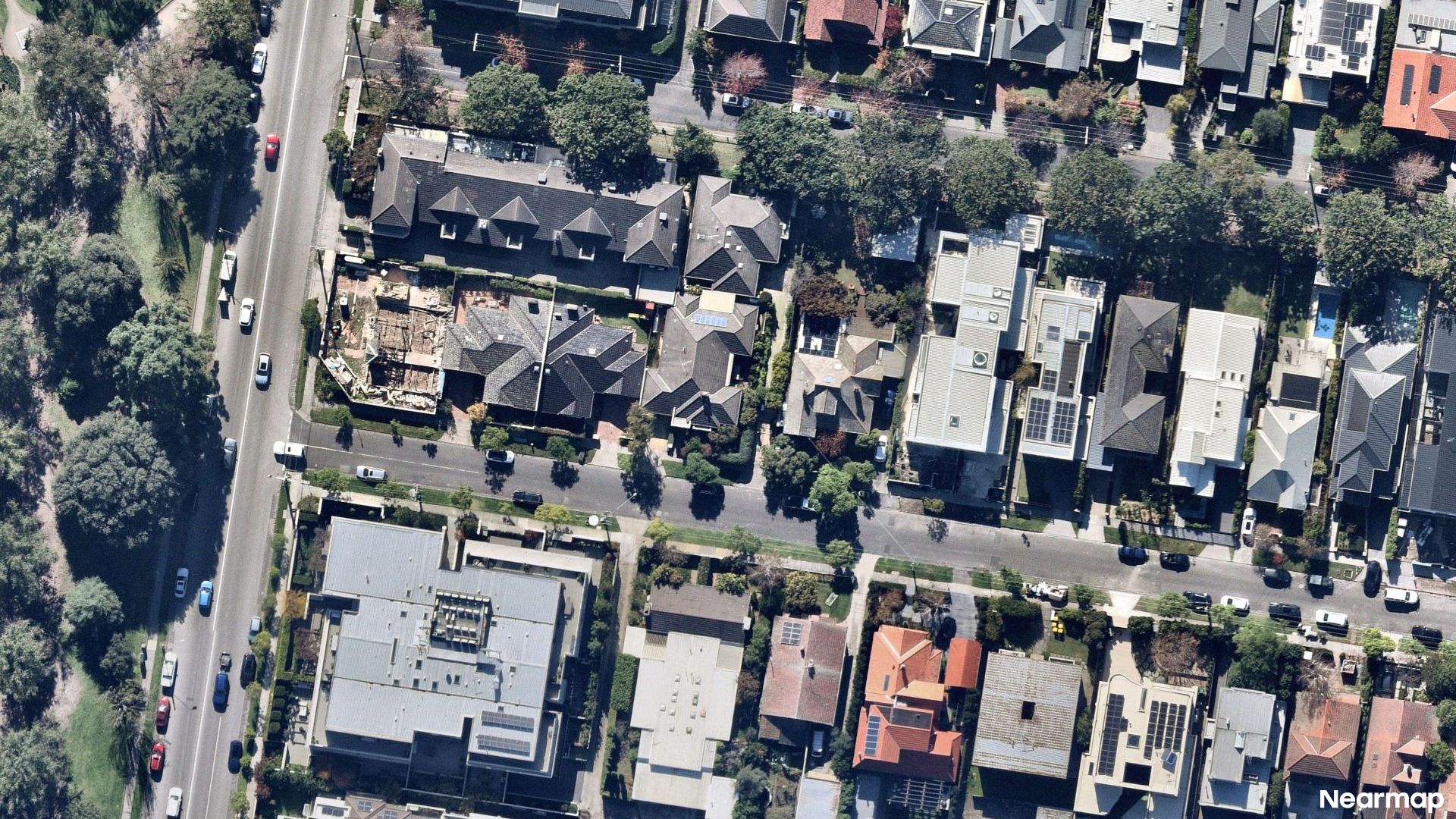 Vertical aerial view