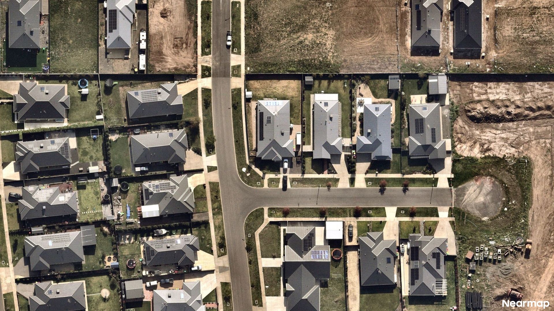 Vertical aerial view