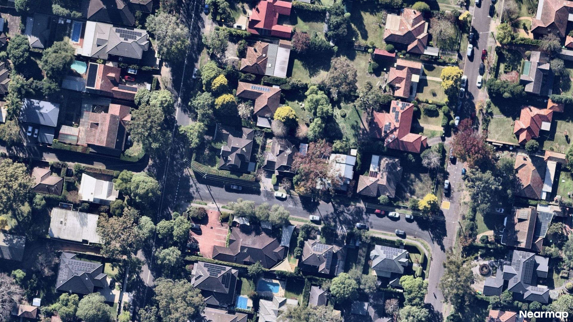 Vertical aerial view