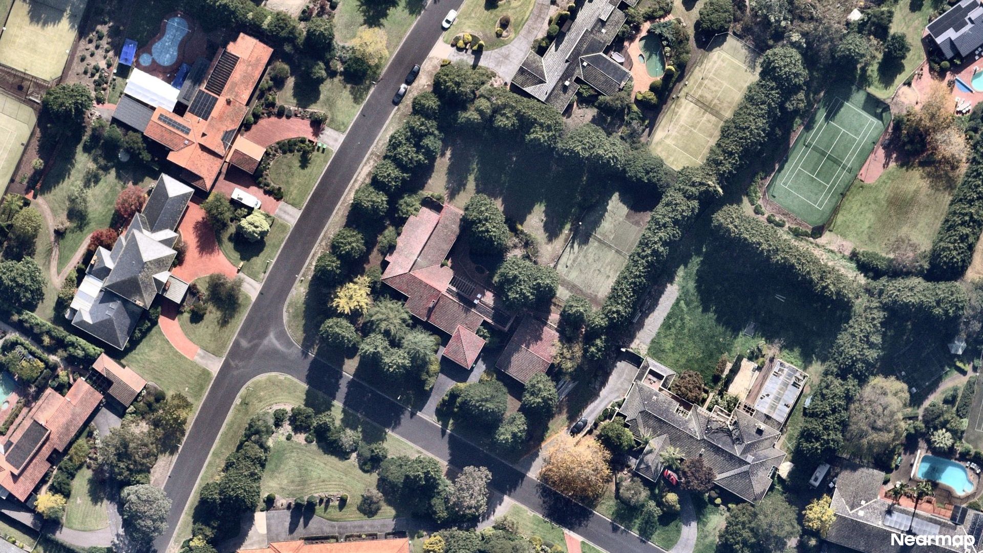 Vertical aerial view