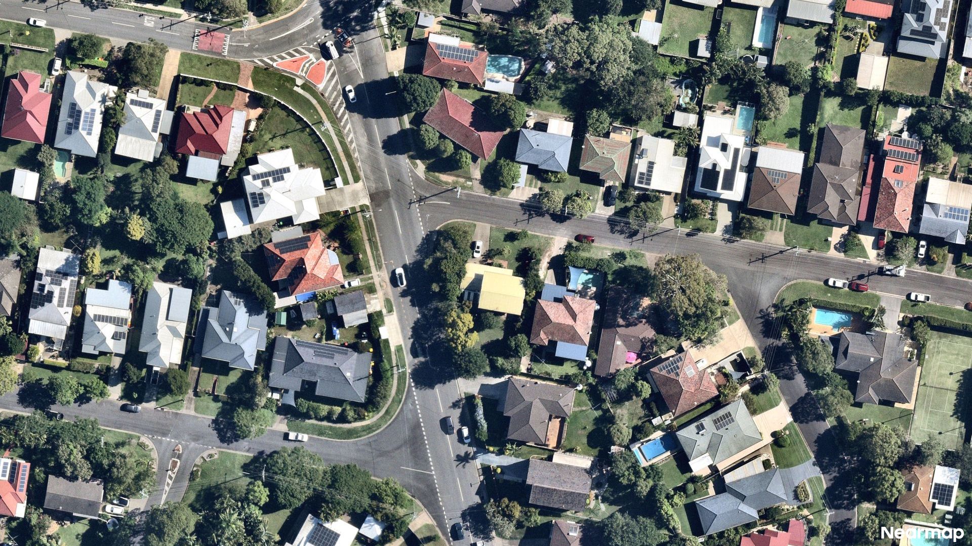 Vertical aerial view