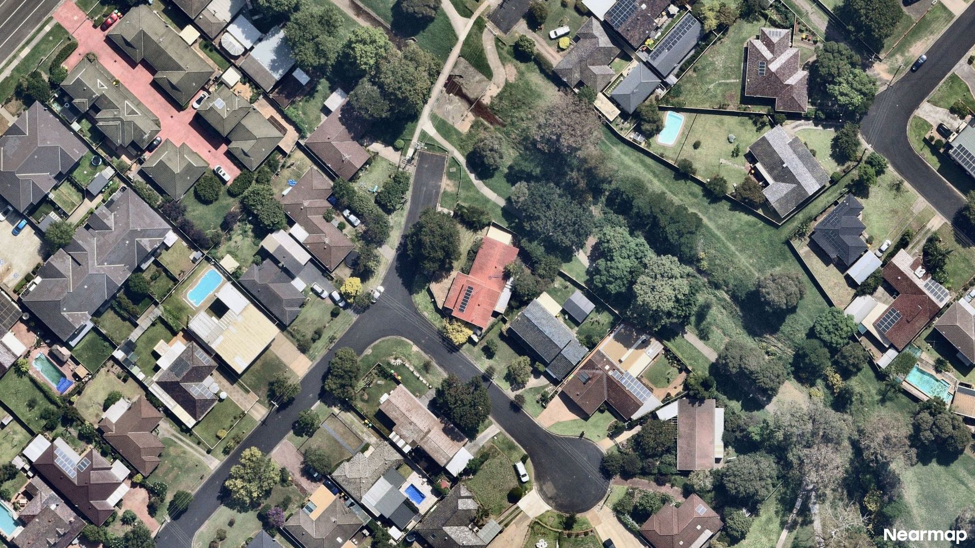Vertical aerial view