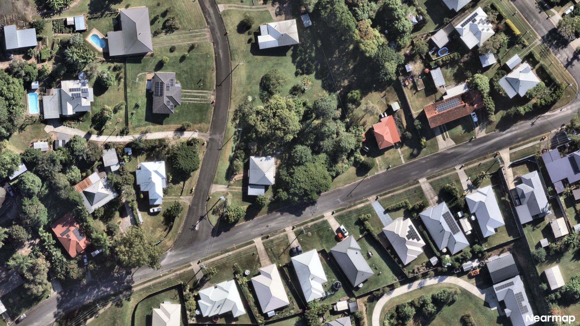 Vertical aerial view