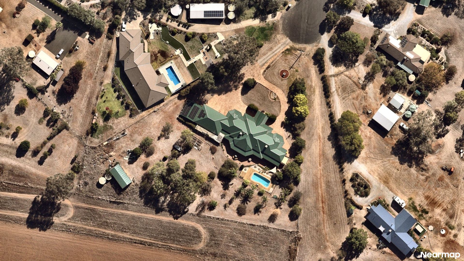 Vertical aerial view