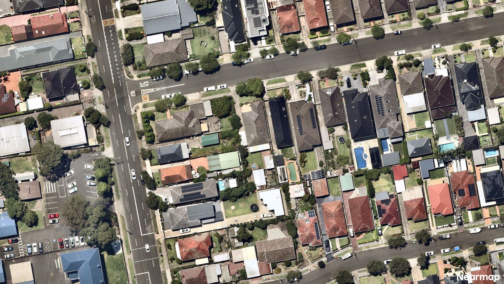 Vertical aerial view