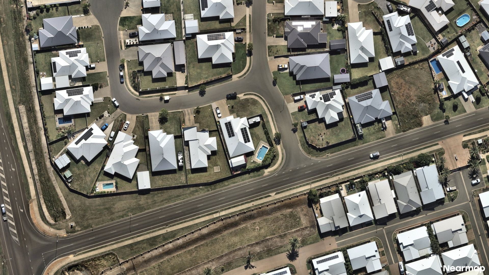 Vertical aerial view