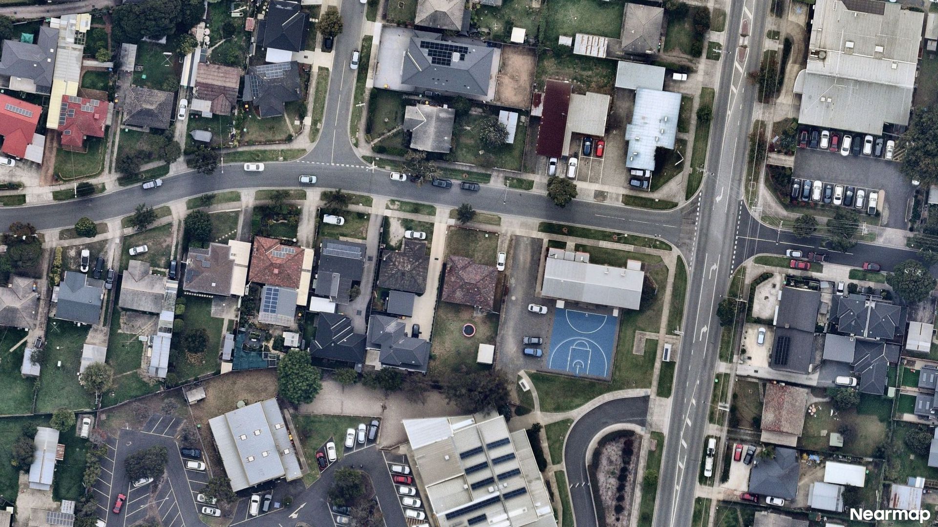 Vertical aerial view