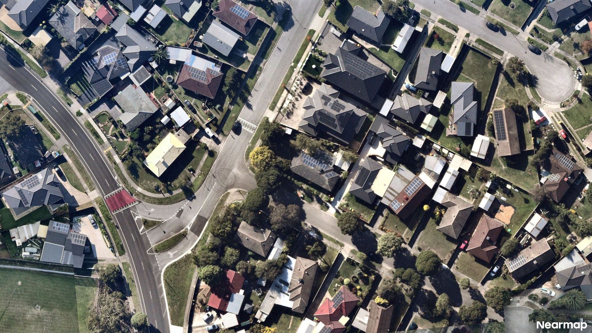 Vertical aerial view