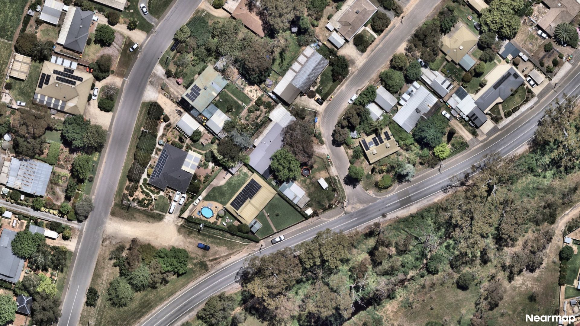 Vertical aerial view